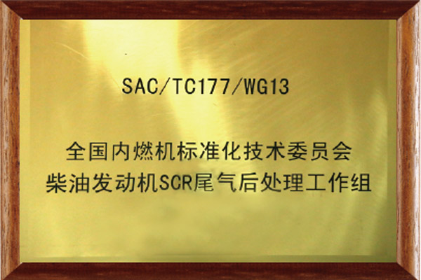 全國內(nèi)燃機標準化技術(shù)委員會柴油機SCR尾氣后處理工作組組長